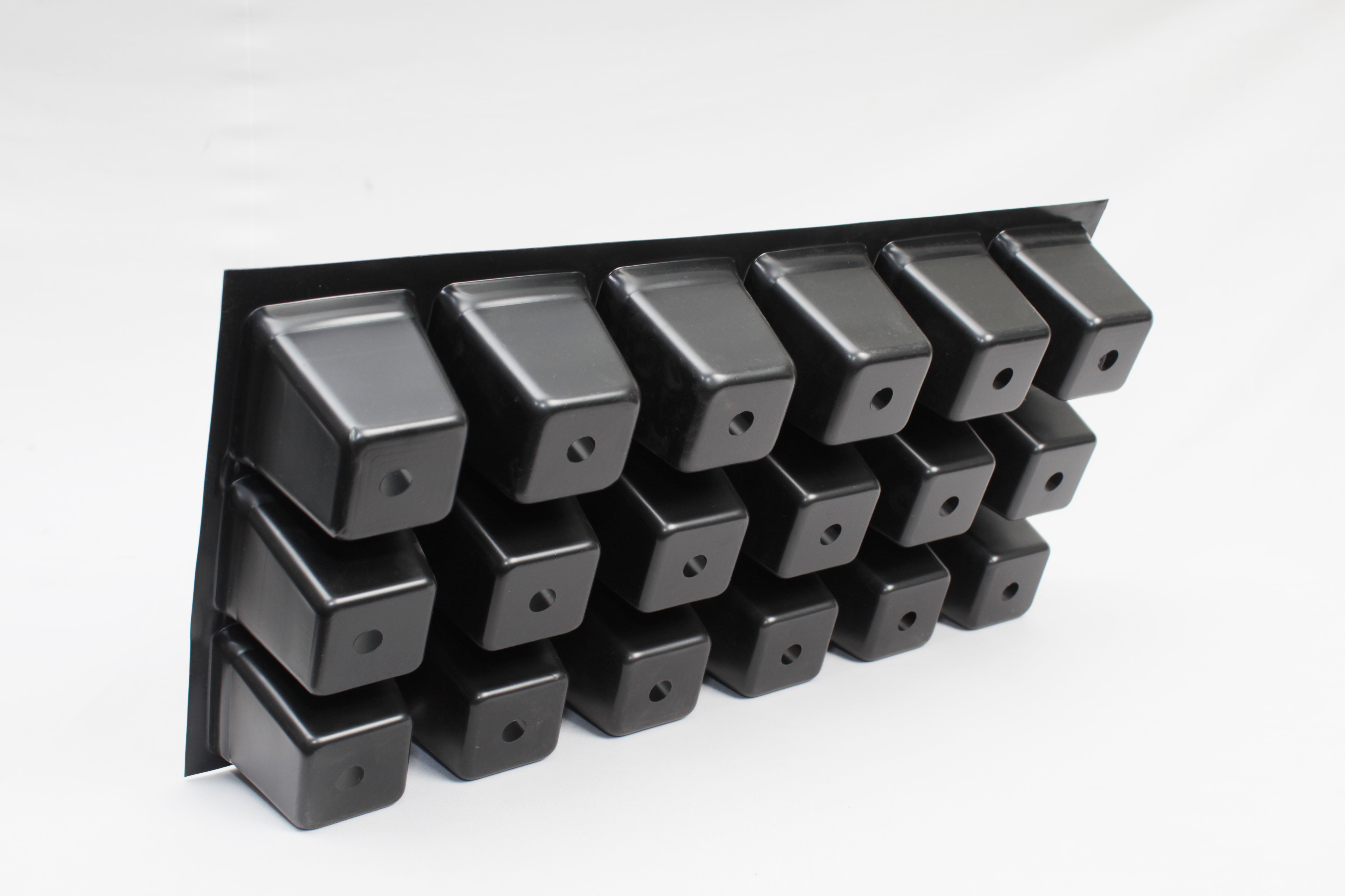 Seedling tray seed Germination Square Tray with 25 Cavity (Black)- set of 10 pcs